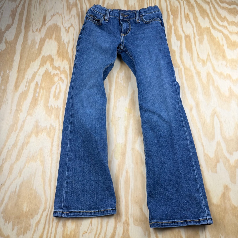 Wrangler Girls Medium Wash Bootcut Denim Jeans Size 10 Regular 1009MWGMS